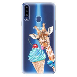 Odolné silikonové pouzdro iSaprio - Love Ice-Cream - Samsung Galaxy A20s