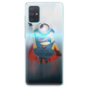 Plastové pouzdro iSaprio - Mimons Superman 02 - Samsung Galaxy A71