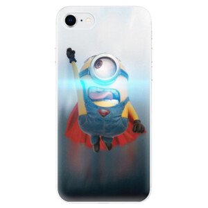 Odolné silikonové pouzdro iSaprio - Mimons Superman 02 - iPhone SE 2020