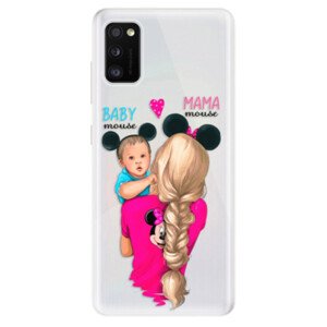 Odolné silikonové pouzdro iSaprio - Mama Mouse Blonde and Boy - Samsung Galaxy A41
