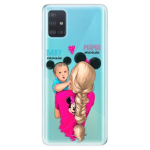 Odolné silikonové pouzdro iSaprio - Mama Mouse Blonde and Boy - Samsung Galaxy A51
