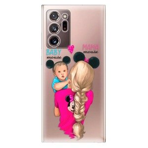 Odolné silikonové pouzdro iSaprio - Mama Mouse Blonde and Boy - Samsung Galaxy Note 20 Ultra