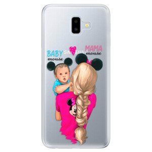Odolné silikonové pouzdro iSaprio - Mama Mouse Blonde and Boy - Samsung Galaxy J6+