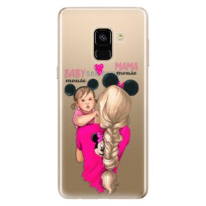 Odolné silikonové pouzdro iSaprio - Mama Mouse Blond and Girl - Samsung Galaxy A8 2018