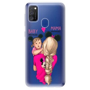 Odolné silikonové pouzdro iSaprio - Mama Mouse Blond and Girl - Samsung Galaxy M21