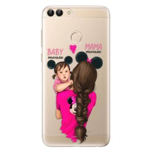 Odolné silikonové pouzdro iSaprio - Mama Mouse Brunette and Girl - Huawei P Smart