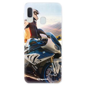 Odolné silikonové pouzdro iSaprio - Motorcycle 10 - Samsung Galaxy A20e