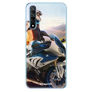 Odolné silikonové pouzdro iSaprio - Motorcycle 10 - Huawei Nova 5T