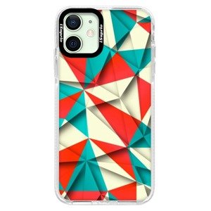 Silikonové pouzdro Bumper iSaprio - Origami Triangles - iPhone 12