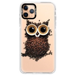 Silikonové pouzdro Bumper iSaprio - Owl And Coffee - iPhone 11 Pro Max