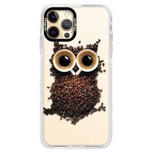 Silikonové pouzdro Bumper iSaprio - Owl And Coffee - iPhone 12 Pro
