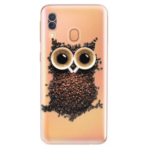 Odolné silikonové pouzdro iSaprio - Owl And Coffee - Samsung Galaxy A40