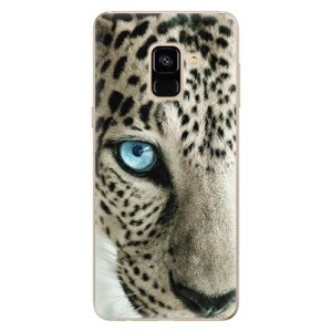 Odolné silikonové pouzdro iSaprio - White Panther - Samsung Galaxy A8 2018