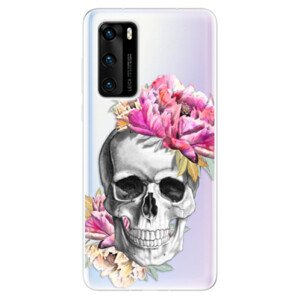 Odolné silikonové pouzdro iSaprio - Pretty Skull - Huawei P40