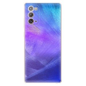 Odolné silikonové pouzdro iSaprio - Purple Feathers - Samsung Galaxy Note 20