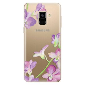 Odolné silikonové pouzdro iSaprio - Purple Orchid - Samsung Galaxy A8 2018