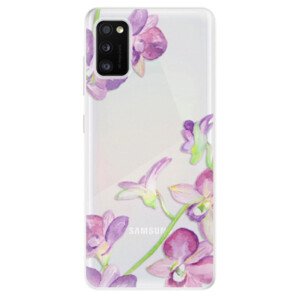 Odolné silikonové pouzdro iSaprio - Purple Orchid - Samsung Galaxy A41
