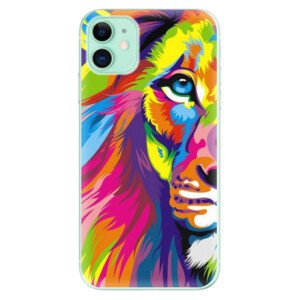 Odolné silikonové pouzdro iSaprio - Rainbow Lion - iPhone 11