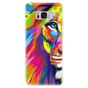 Odolné silikonové pouzdro iSaprio - Rainbow Lion - Samsung Galaxy S8