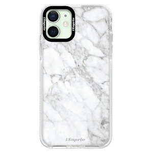 Silikonové pouzdro Bumper iSaprio - SilverMarble 14 - iPhone 12 mini