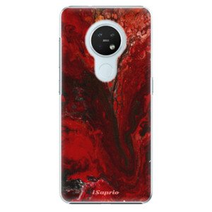 Plastové pouzdro iSaprio - RedMarble 17 - Nokia 7.2
