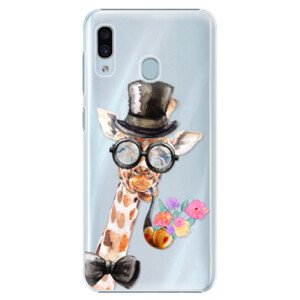 Plastové pouzdro iSaprio - Sir Giraffe - Samsung Galaxy A20