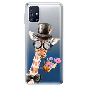 Odolné silikonové pouzdro iSaprio - Sir Giraffe - Samsung Galaxy M31s