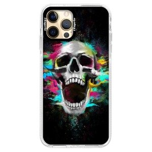 Silikonové pouzdro Bumper iSaprio - Skull in Colors - iPhone 12 Pro