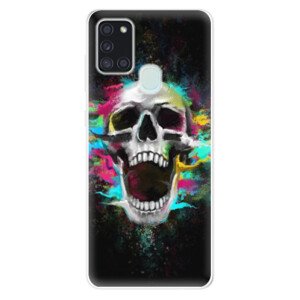 Odolné silikonové pouzdro iSaprio - Skull in Colors - Samsung Galaxy A21s