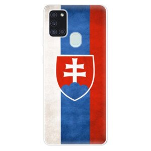 Odolné silikonové pouzdro iSaprio - Slovakia Flag - Samsung Galaxy A21s