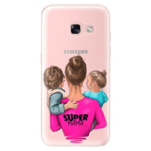 Odolné silikonové pouzdro iSaprio - Super Mama - Boy and Girl - Samsung Galaxy A3 2017