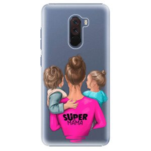 Plastové pouzdro iSaprio - Super Mama - Boy and Girl - Xiaomi Pocophone F1