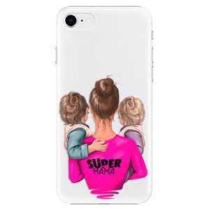 Plastové pouzdro iSaprio - Super Mama - Two Boys - iPhone SE 2020