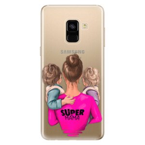 Odolné silikonové pouzdro iSaprio - Super Mama - Two Boys - Samsung Galaxy A8 2018