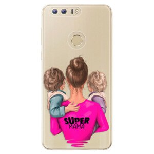 Odolné silikonové pouzdro iSaprio - Super Mama - Two Boys - Huawei Honor 8