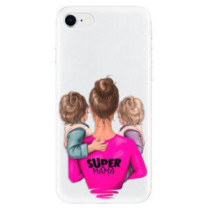 Odolné silikonové pouzdro iSaprio - Super Mama - Two Boys - iPhone SE 2020