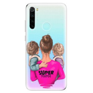 Odolné silikonové pouzdro iSaprio - Super Mama - Two Boys - Xiaomi Redmi Note 8