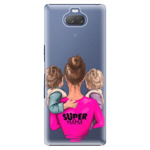 Plastové pouzdro iSaprio - Super Mama - Two Boys - Sony Xperia 10 Plus