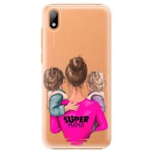 Plastové pouzdro iSaprio - Super Mama - Two Boys - Huawei Y5 2019