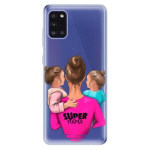 Odolné silikonové pouzdro iSaprio - Super Mama - Two Girls - Samsung Galaxy A31