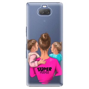 Plastové pouzdro iSaprio - Super Mama - Two Girls - Sony Xperia 10