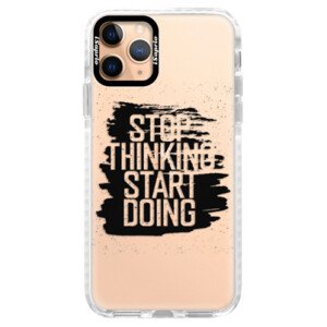 Silikonové pouzdro Bumper iSaprio - Start Doing - black - iPhone 11 Pro
