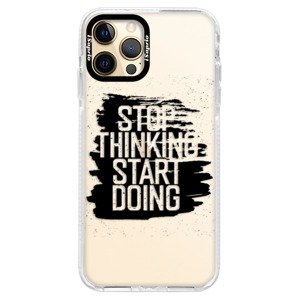 Silikonové pouzdro Bumper iSaprio - Start Doing - black - iPhone 12 Pro Max