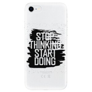 Odolné silikonové pouzdro iSaprio - Start Doing - black - iPhone SE 2020