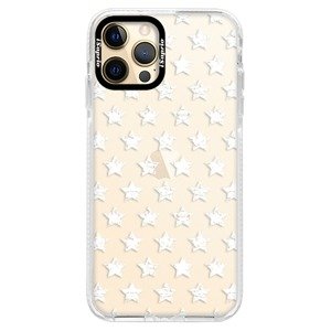 Silikonové pouzdro Bumper iSaprio - Stars Pattern - white - iPhone 12 Pro Max