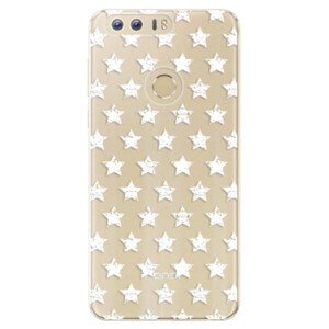 Odolné silikonové pouzdro iSaprio - Stars Pattern - white - Huawei Honor 8