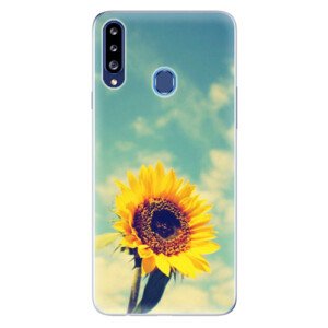 Odolné silikonové pouzdro iSaprio - Sunflower 01 - Samsung Galaxy A20s