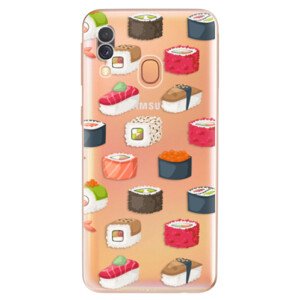 Odolné silikonové pouzdro iSaprio - Sushi Pattern - Samsung Galaxy A40