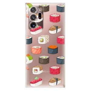 Odolné silikonové pouzdro iSaprio - Sushi Pattern - Samsung Galaxy Note 20 Ultra