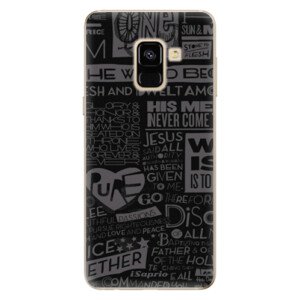 Odolné silikonové pouzdro iSaprio - Text 01 - Samsung Galaxy A8 2018